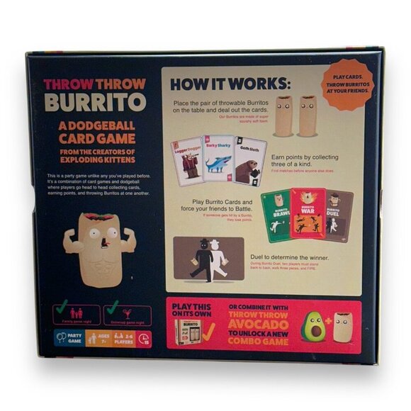 Throw Throw Burrito A Fun Dodgeball Card Game By Exploding Kittens Fun Kids Game - Picture 10 of 14